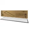 120x30 LED Panel 50W 5000lm 4000K Semleges Fehér Fekete Keret