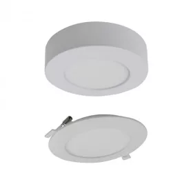 6W univerzális LED lámpa, a csomagban lévő szerelékekkel süllyesztett és falon kívüli szereléshez
