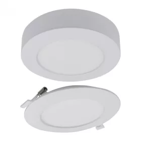 12W univerzális LED lámpa, a csomagban lévő szerelékekkel süllyesztett és falon kívüli szereléshez