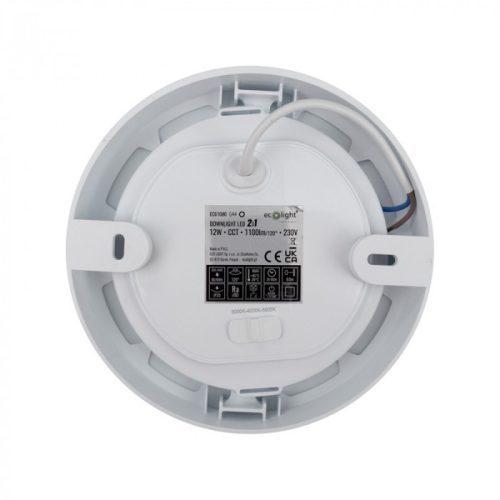 12W univerzális LED lámpa, a csomagban lévő szerelékekkel süllyesztett és falon kívüli szereléshez