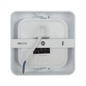 12W univerzális LED lámpa, a csomagban lévő szerelékekkel süllyesztett és falon kívüli szereléshez, négyzet alakú