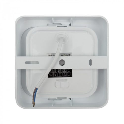 12W univerzális LED lámpa, a csomagban lévő szerelékekkel süllyesztett és falon kívüli szereléshez, négyzet alakú