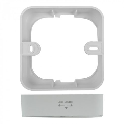 12W univerzális LED lámpa, a csomagban lévő szerelékekkel süllyesztett és falon kívüli szereléshez, négyzet alakú