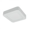 12W univerzális LED lámpa, a csomagban lévő szerelékekkel süllyesztett és falon kívüli szereléshez, négyzet alakú