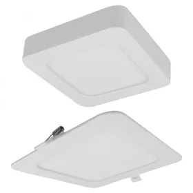 18W univerzális LED lámpa, a csomagban lévő szerelékekkel süllyesztett és falon kívüli szereléshez, négyzet alakú