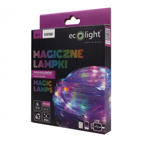 LED fényfüzér 10m – 100 RGB LED telefonos vezérléssel – Alfaled.hu