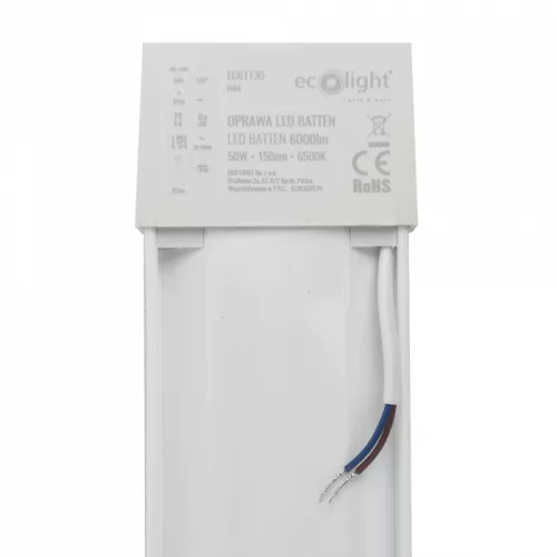 LED pultvilágító lámpa 150cm 50W 6000lm 6500K Hideg fehér - Eco Light 