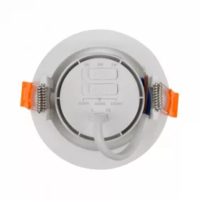 Ecolight fehér kerek beépíthető LED lámpa gipszkartonba, állítható fényerővel és állítható színhőmérséklettel