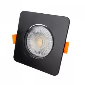 Ecolight fekete négyzet beépíthető LED lámpa gipszkartonba, állítható fényerővel és állítható színhőmérséklettel