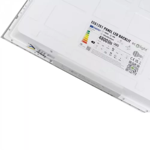 Újgenerációs, BACKLIT (hátulról megvilágított) 60x60-as LED panel, 40W, 4800 lumen