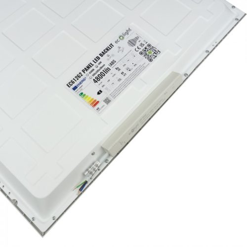 Újgenerációs, BACKLIT 60x60-as LED panel, 40W, 4800 lumen, hideg fehér fénnyel