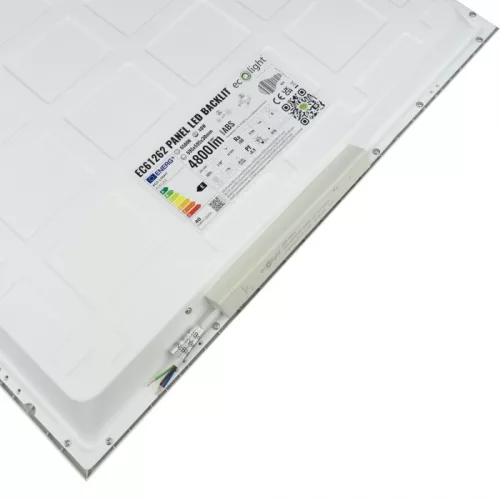Újgenerációs, BACKLIT 60x60-as LED panel, 40W, 4800 lumen, hideg fehér fénnyel