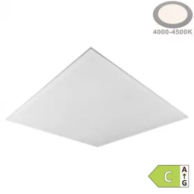 Ultrahatékony 25W-os, 4500 lumen fényerejű, 180lm/W LED panel 60x60 cm-es méretben, 4000K természetes fehér fénnyel