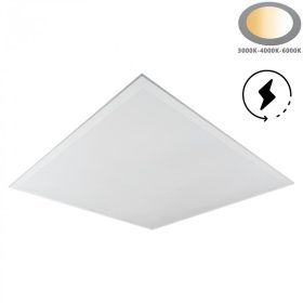 Ecolight Backlit LED panel 595x595 mm, állítható teljesítménnyel (30/36/42W) és színhőmérséklettel (3000K/4000K/6000K), 3 év garanciáva