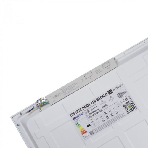 Ecolight Backlit LED panel 595x595 mm, állítható teljesítménnyel (30/36/42W) és színhőmérséklettel (3000K/4000K/6000K), 3 év garanciáva