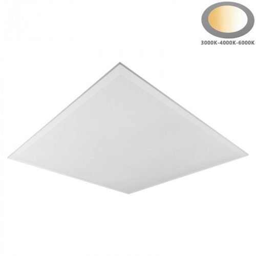 Ecolight Backlit LED panel 595x595 mm, állítható teljesítménnyel (30/36/42W) és színhőmérséklettel (3000K/4000K/6000K), 3 év garanciáva