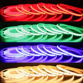   Prémium RGB+3000K COB LED szalag 24V 20W/m 896LED/méter IP20