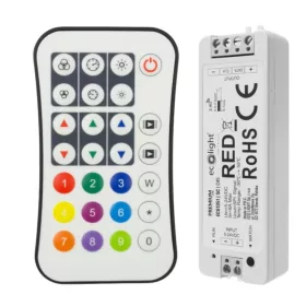 Univerzális, digitális LED vezérlő szett RF távirányítóval, RGB és RGBW címezhető szalagokhoz