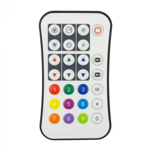 Univerzális, digitális LED vezérlő szett RF távirányítóval, RGB és RGBW címezhető szalagokhoz