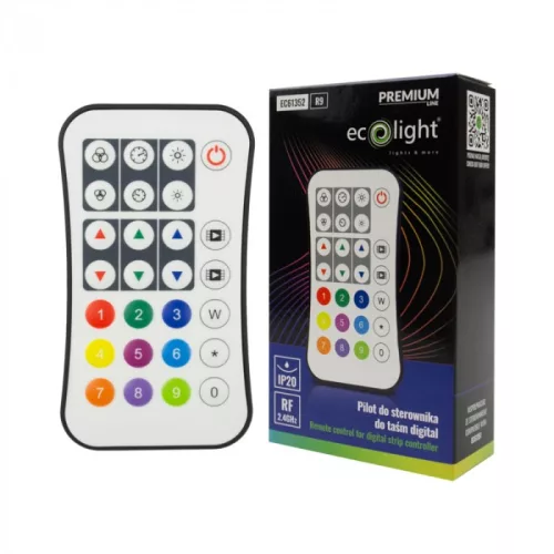Digitális RGB/RGBW LED Szalag Távirányító (RF) – (Futófény, Szivárvány)