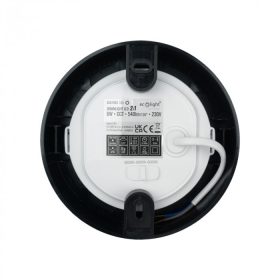 6W univerzális fekete LED lámpa, a csomagban lévő szerelékekkel süllyesztett és falon kívüli szereléshez