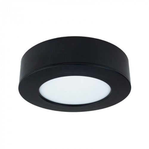 12W univerzális LED lámpa, a csomagban lévő szerelékekkel süllyesztett és falon kívüli szereléshez, fekete