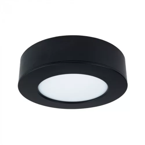 12W univerzális LED lámpa, a csomagban lévő szerelékekkel süllyesztett és falon kívüli szereléshez, fekete