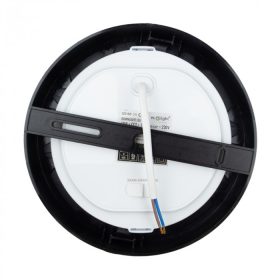 18W univerzális LED lámpa, a csomagban lévő szerelékekkel süllyesztett és falon kívüli szereléshez, fekete