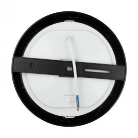 24W univerzális LED lámpa, a csomagban lévő szerelékekkel süllyesztett és falon kívüli szereléshez, fekete