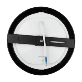 24W univerzális LED lámpa, a csomagban lévő szerelékekkel süllyesztett és falon kívüli szereléshez, fekete