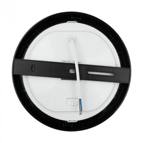 24W univerzális LED lámpa, a csomagban lévő szerelékekkel süllyesztett és falon kívüli szereléshez, fekete