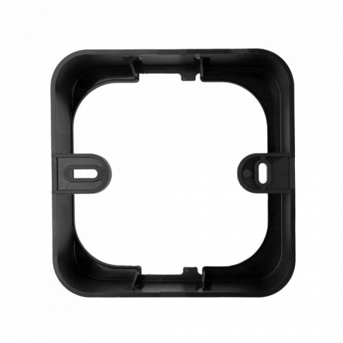 6W univerzális LED lámpa, a csomagban lévő szerelékekkel süllyesztett és falon kívüli szereléshez, négyzet, fekete