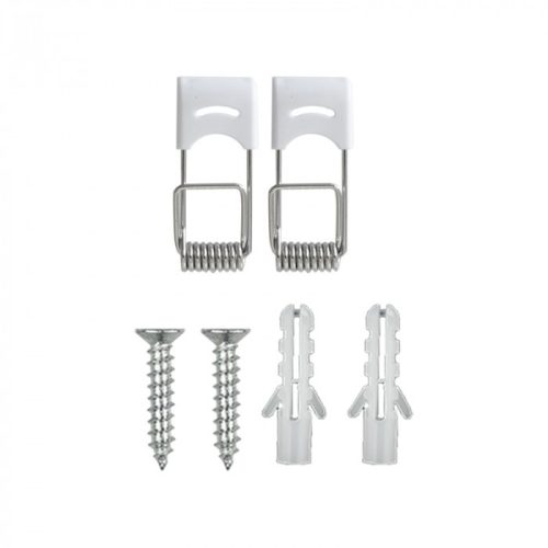 6W univerzális LED lámpa, a csomagban lévő szerelékekkel süllyesztett és falon kívüli szereléshez, négyzet, fekete