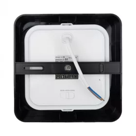 18W univerzális LED lámpa, a csomagban lévő szerelékekkel süllyesztett és falon kívüli szereléshez, négyzet alakú, fekete