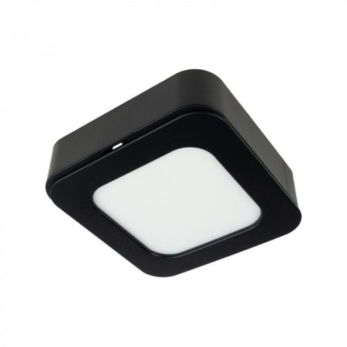 18W univerzális LED lámpa, a csomagban lévő szerelékekkel süllyesztett és falon kívüli szereléshez, négyzet alakú, fekete