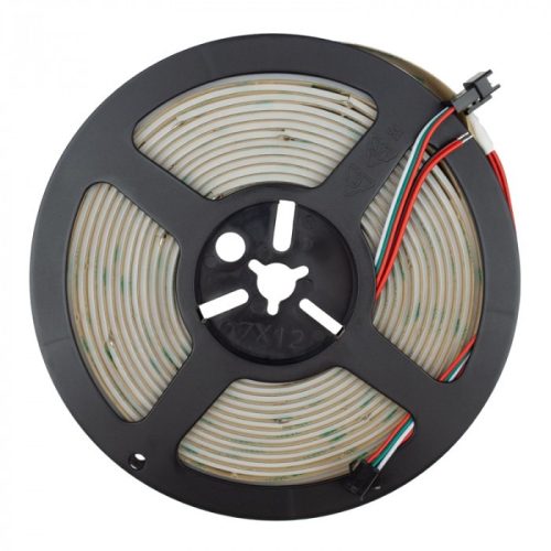 Prémium COB Digitális RGB LED szalag, ami pontmentes futófény és szivárvány effekteket hoz létre