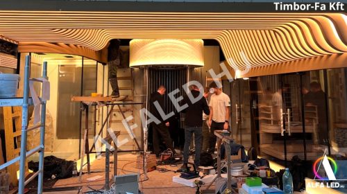 Lapos, felülvilágító, IP68 vízálló COB Neon Flex LED szalag meleg fehér fénnyel.