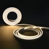Vízálló (IP67), homogén, természetes fehér fényű COB Neon Flex LED szalag