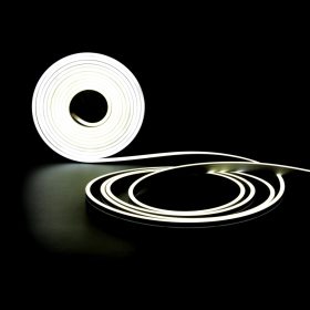 Vízálló (IP67), homogén, hideg fehér fényű COB Neon Flex LED szalag