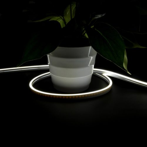 Vízálló (IP67), homogén, hideg fehér fényű COB Neon Flex LED szalag