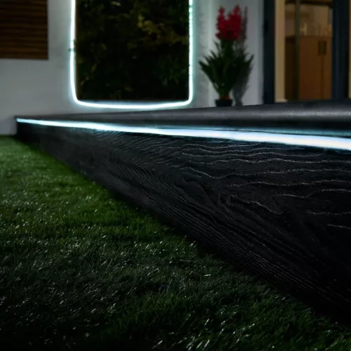Vízálló (IP67), homogén, hideg fehér fényű COB Neon Flex LED szalag