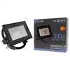 Fekete Ecolight 10W-os kültéri LED reflektor szenzor nélküli, kapcsolós kivitelben, hideg fehér fénnyel