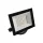 Fekete Ecolight 30W-os kültéri LED reflektor szenzor nélküli, kapcsolós kivitelben, hideg fehér fénnyel