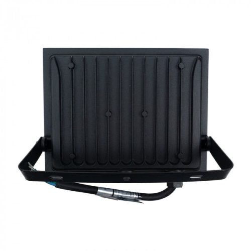 Nagy teljesítményű fekete Ecolight 50W kültéri LED reflektor szenzor nélküli kivitelben, természetes fehér színben