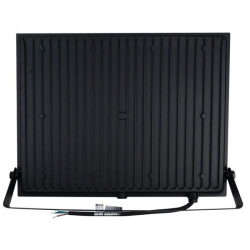 Nagy teljesítményű fekete Ecolight 200W kültéri LED reflektor szenzor nélküli kivitelben, hideg fehér színben