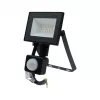 Fekete színű Ecolight 10W-os kültéri mozgásérzékelős LED reflektor
