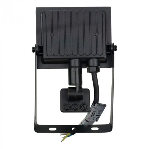 Fekete színű Ecolight 20W-os kültéri mozgásérzékelős LED reflektor Természetes színű