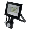 Fekete színű Ecolight 20W-os kültéri mozgásérzékelős LED reflektor
