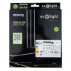 24V-os Prémium COB Digitális LED szalag 3000K meleg fehér fénnyel, ami pontmentes futófény effekteket hoz létre