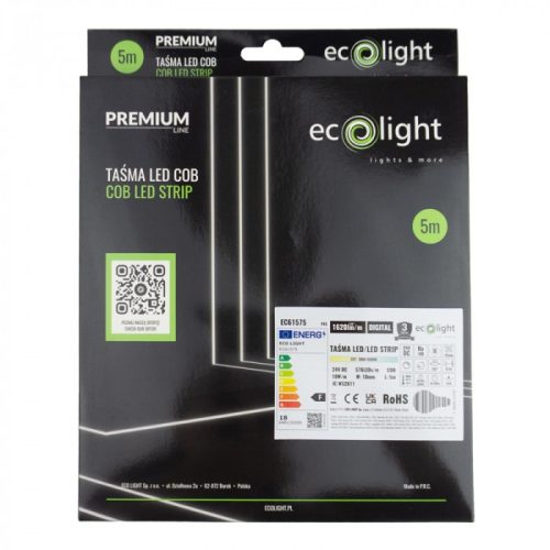 Prémium COB Digital CCT LED szalag, ami pontmentes, dinamikusan mozgó és szabályozható színhőmérsékletű fehér fényt ad.